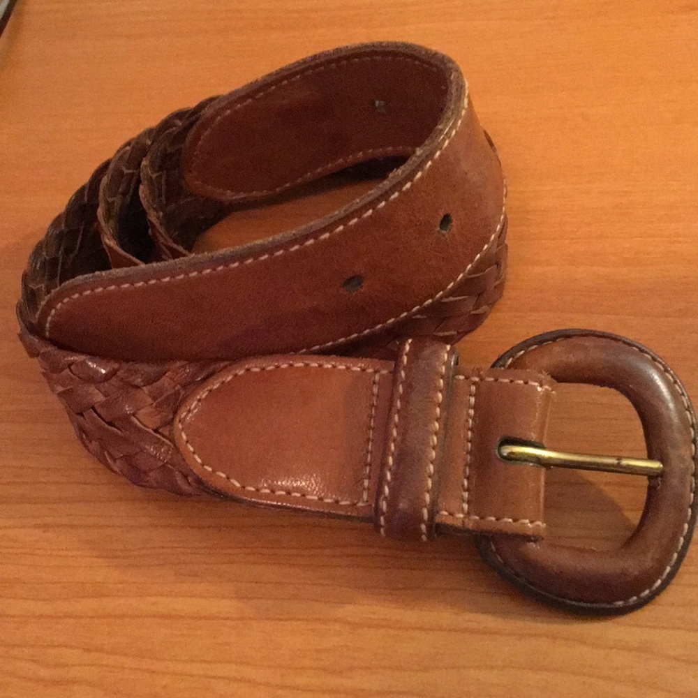 TRAFALGAR  LEATHER Luxury Belt - Size Small 34" EUC Classic Style, Traditional